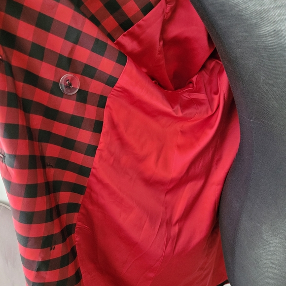 Burberry trench coat/dress in red Buffalo check - Picture 13 of 16